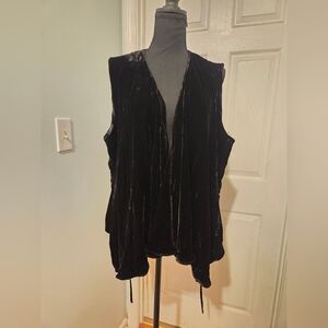 Coldwater Creek Black Sleeveless Vest